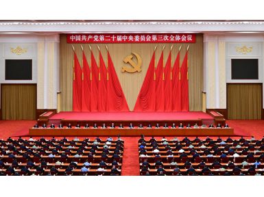 中国共产党第二十届中央委员会第三次全体会议在京举行